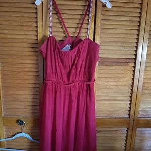 David's bridal red cocktail dress